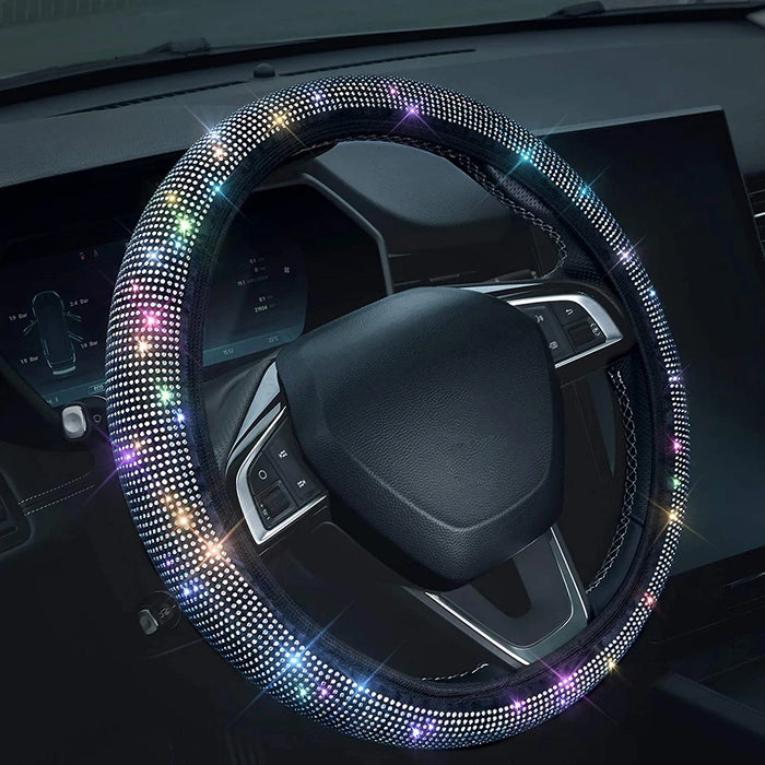 Crystal Diamond Car Steering Wheel Cover