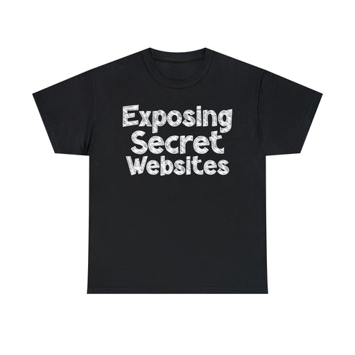 Chalk Exposing Secret Websites T-Shirt