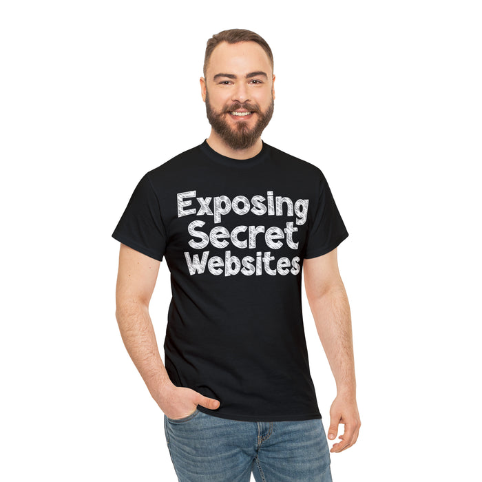 Chalk Exposing Secret Websites T-Shirt