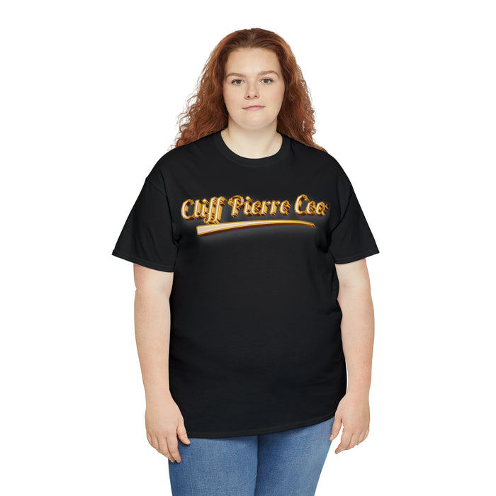 Gold Text Cliff Pierre CEO T-Shirt