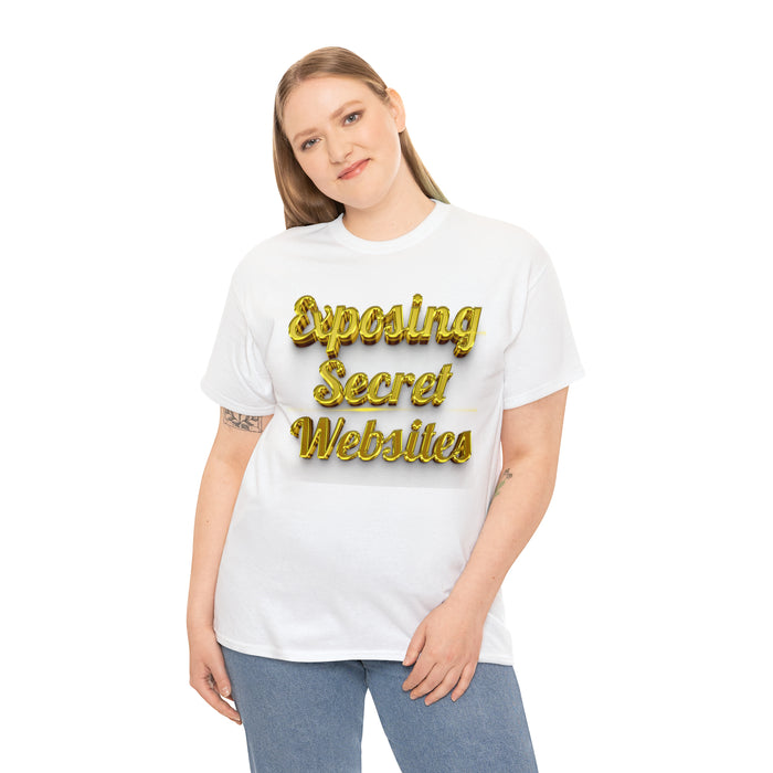 Gold Exposing Secret Websites T-Shirt