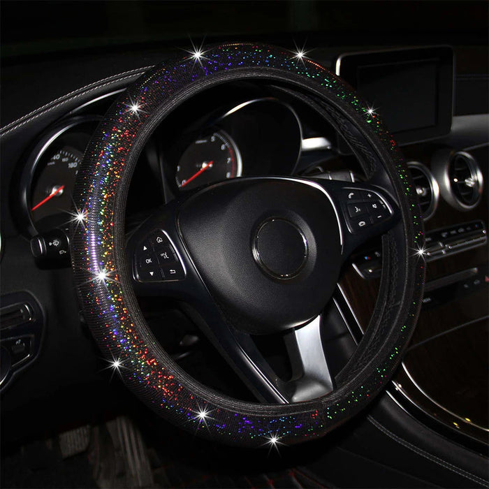 Crystal Diamond Car Steering Wheel Cover